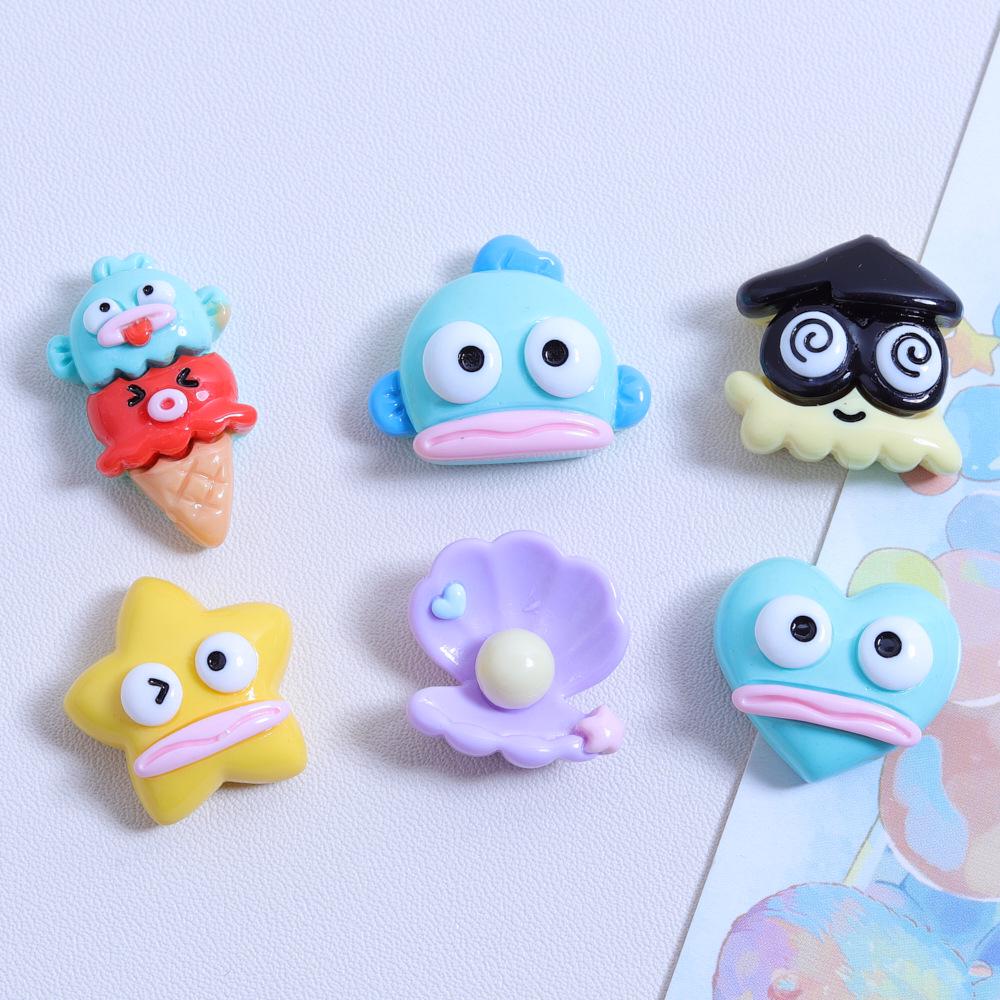Handmade Cartoon Big Mouth Fish Shoe Charms for Crocs