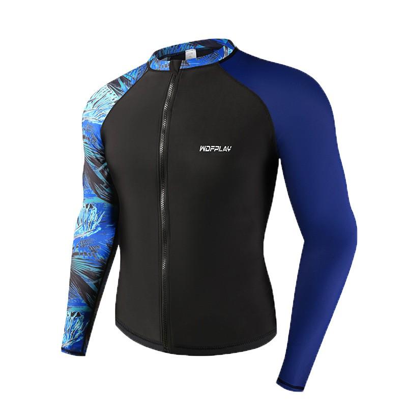 Set Rash Guard Uomo Protezione UV Asciugatura Rapida Costumi da Bagno Snorkeling Surf Sport Acquatici