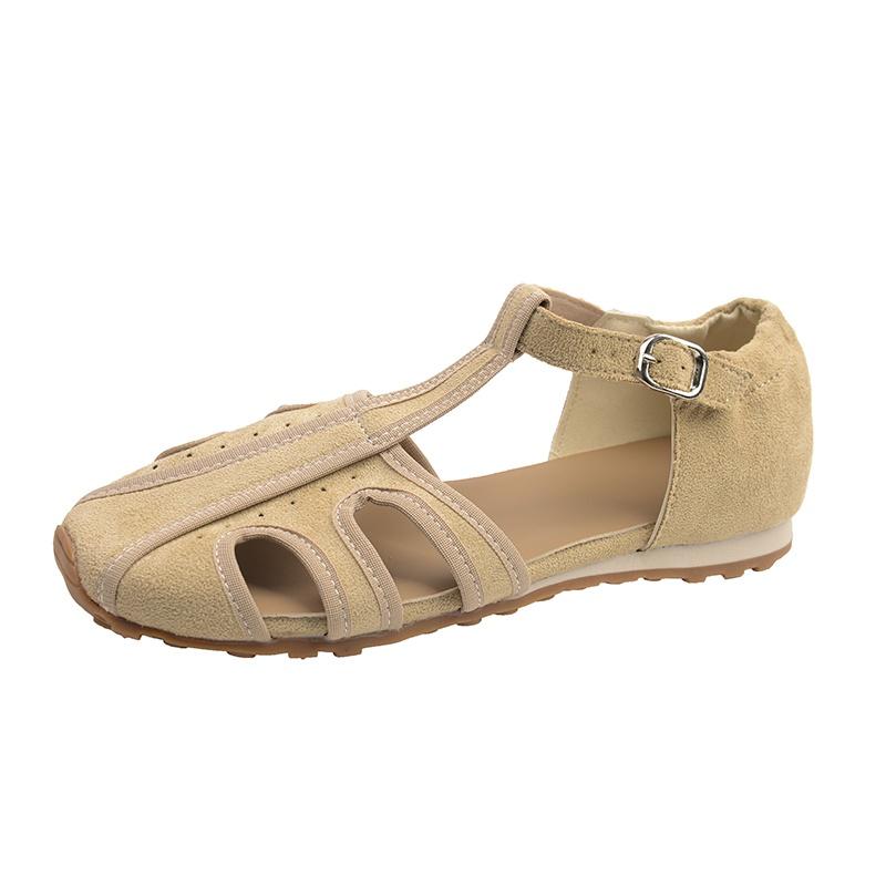Women Closed Toe Hollow Garden Clog Sandals Breathable Protective Toe Summer Slip On Shoes Beach Walking Outdoor Casual Footwear 35