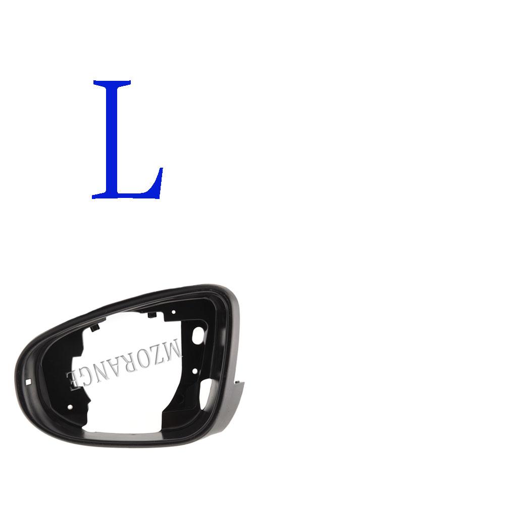 Heated Side Mirror Glass Rear View Mirror Cover Cap for VW Golf 6 MK6 2009-2013 Bright Black Door Wing Mirror Housing Cover