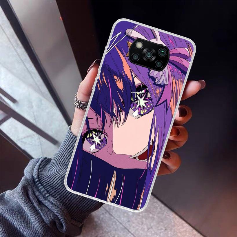 Japan Anime Oshi No Ko Phone Case For Xiaomi Poco X7 X6 X5 Pro F7 Ultra Redmi 15C 15 13 13C 12 12C 10 10A 10C 9 9A 9C 9T Shell P