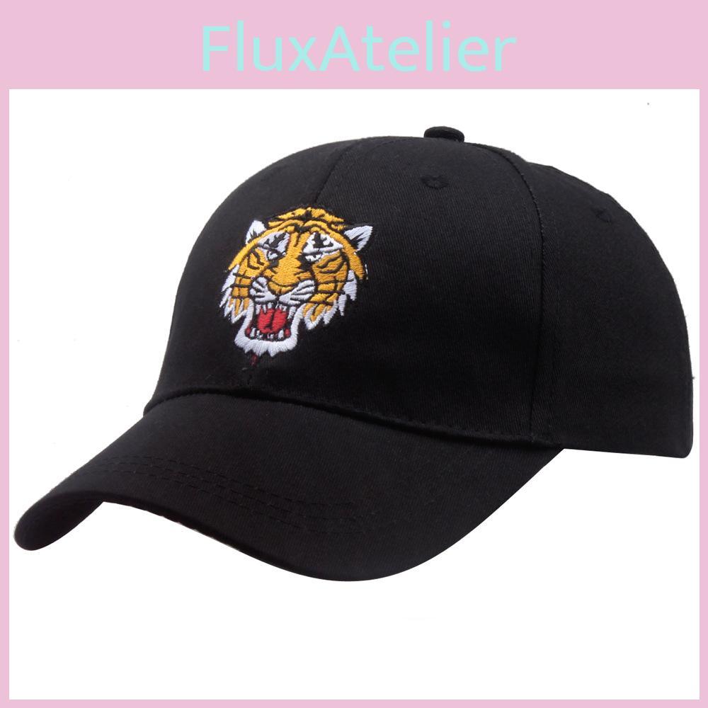 Embroidered Tiger Baseball Caps Men Women Unisex Streetwear Hats Skateboard
