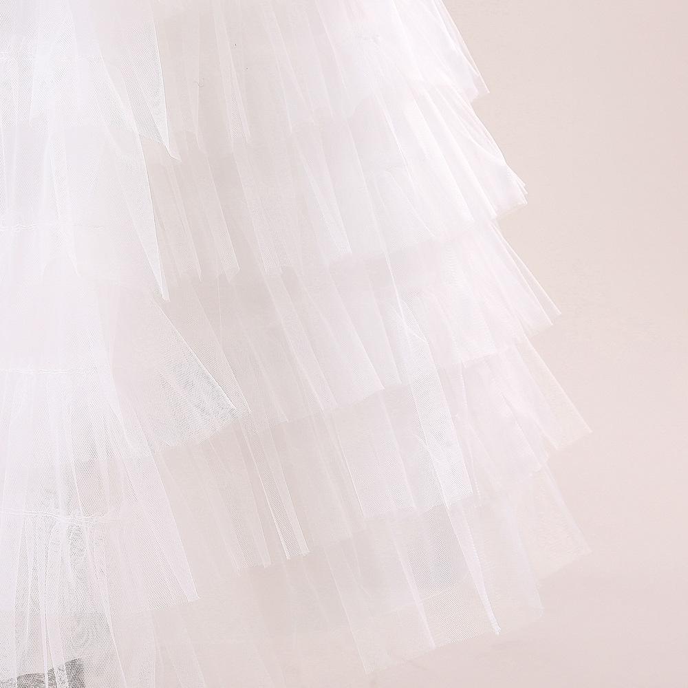 Vestito Principessa per Damigella Bambina Vestito da Festa per Ragazza Adolescente Vestiti da Damigella per Bambini Costumi da Matrimonio Tulle Pizzo Abito da Sera per Bambini