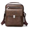 WEIXIER Men's Leather Crossbody Shoulder Bag  Classic Messenger Bag Waterproof Briefcase Satchel Travel Bag