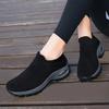 Damen Plateau Laufschuhe Orthopädische Höhenerhöhung Strick Turnschuhe Atmungsaktiver Komfort Rutschfest Tennis Damen Freizeitschuh