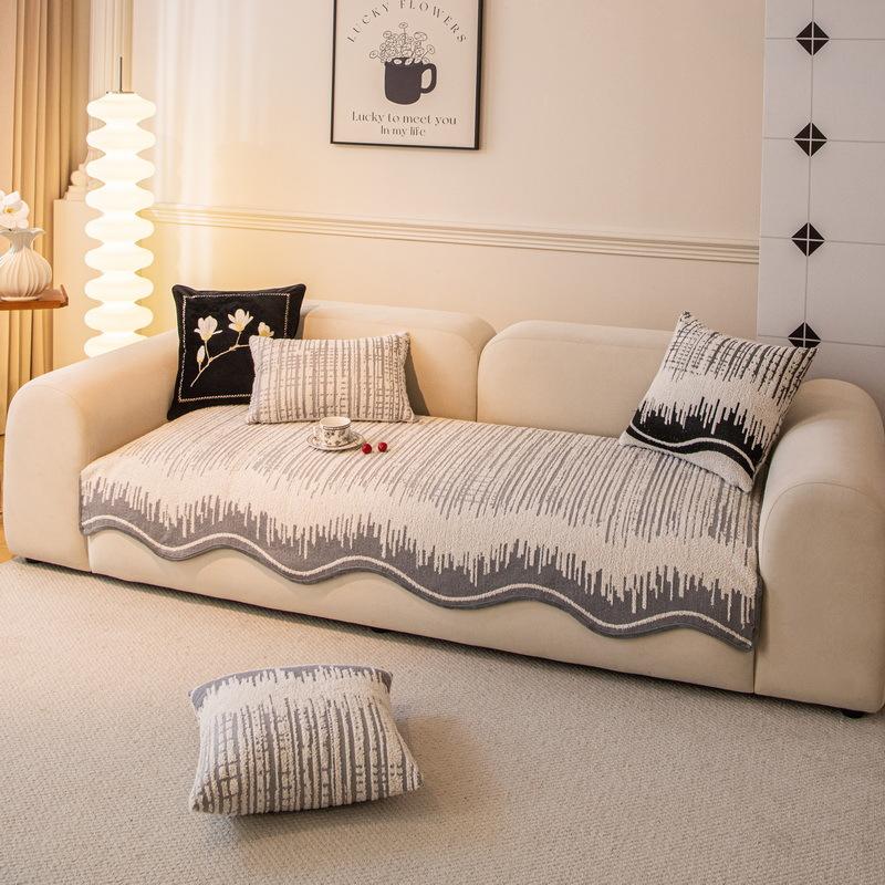 Irregular Special-Shaped Sofa Cushion Universal In All Seasons  New High-End Seat Cushion Non-Slip Straight Leather Sofa Cover