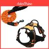 Large Dog Reflective Chest Harness With Breathable Polyester For Walking And Training