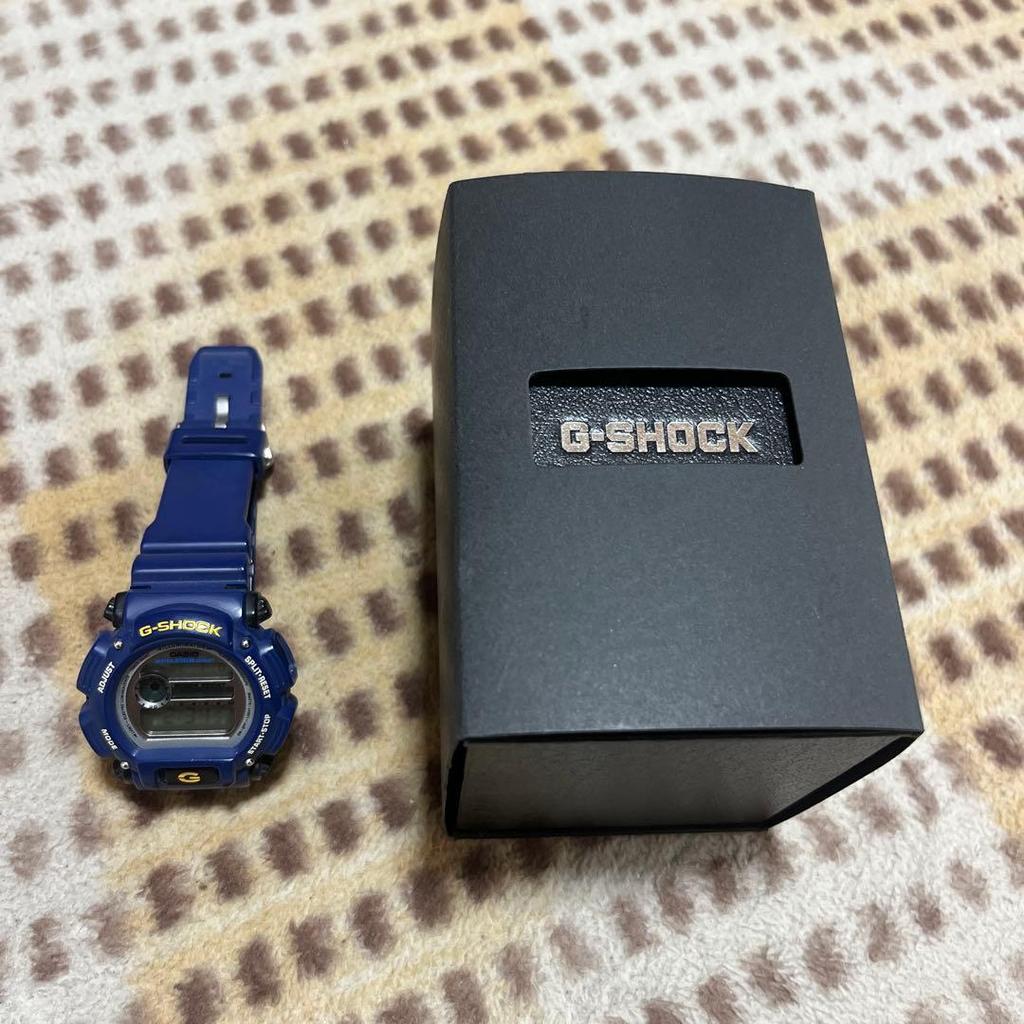 Used CASIO G-SHOCK digital watch body navy
