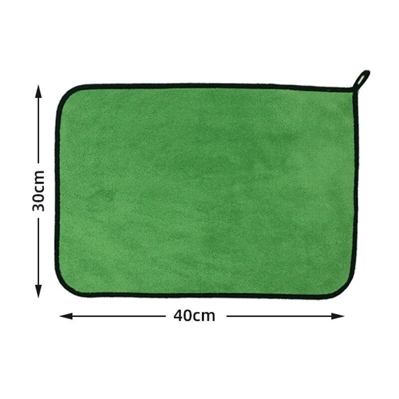 Car Towel, Car Wash Towel, Double-sided Coral Velvet Cleaning Cloth, Absorbent and Thickened Towel