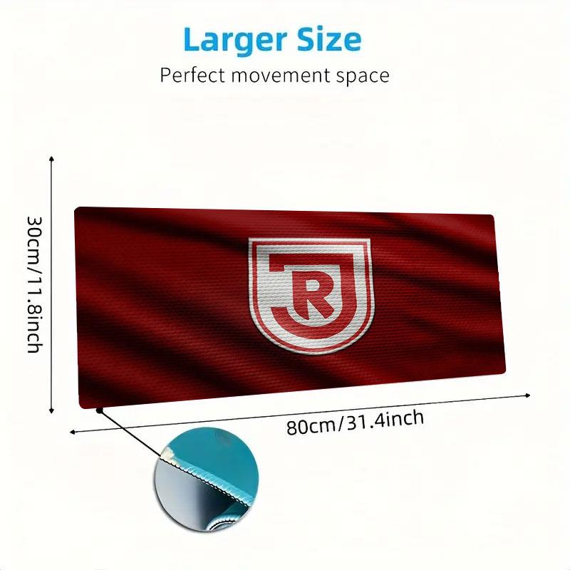 SSV Jahn Regensburg Large Size Mouse Pad Large Gaming Table Cushion Non-slip Laptop Tablet Big Mousepad XXL Mat Mini PC Playmat With Lock edge