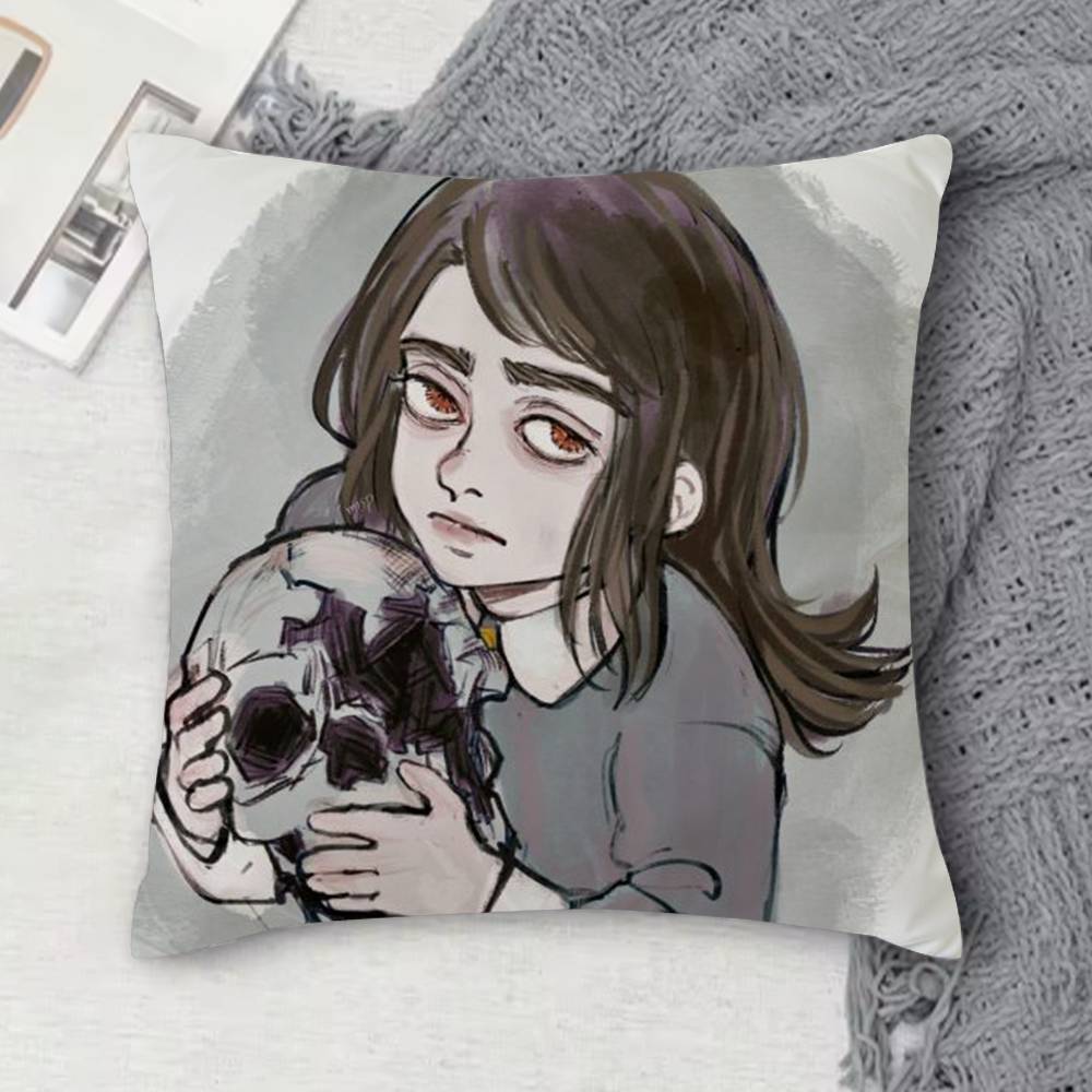 Haunted Hotel Doublesided Printed Square Decorative Cushion Cover for Sofa Living Room Home Decor