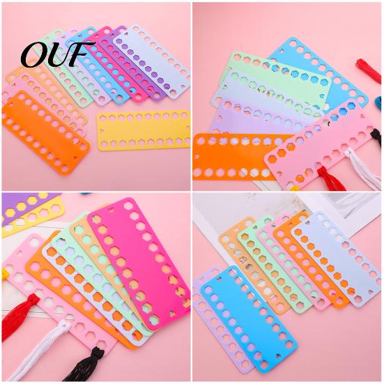 DIY Embroidery Supplies 10Pcs Plastic Thread Winding Board, 10 Colors Floss Organizer, Cross Beginners Accessories Stitch Holder Bobbin for