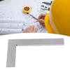 Carbon Steel Machinist Square High Accuracy 90 Degree Engineer Square Ruler 200x130mm Silver Woodworking Square Woodworking