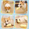 Juguete Chirriante de Cacahuete para Perro Juguete Seguro para la Dentición de Cachorros Juguete Masticable para Perros Juguete de Limpieza Dental para Perros Grandes Pequeños Medianos