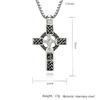 Cool 10K Gold Plated Irish Celtic Cross Pendant Necklace For Men Women Chain