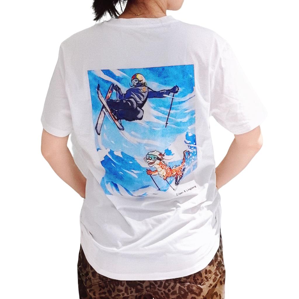 Anta T Shirts Unisex White Crew Neck Moderate Straight Fit 152436120-1