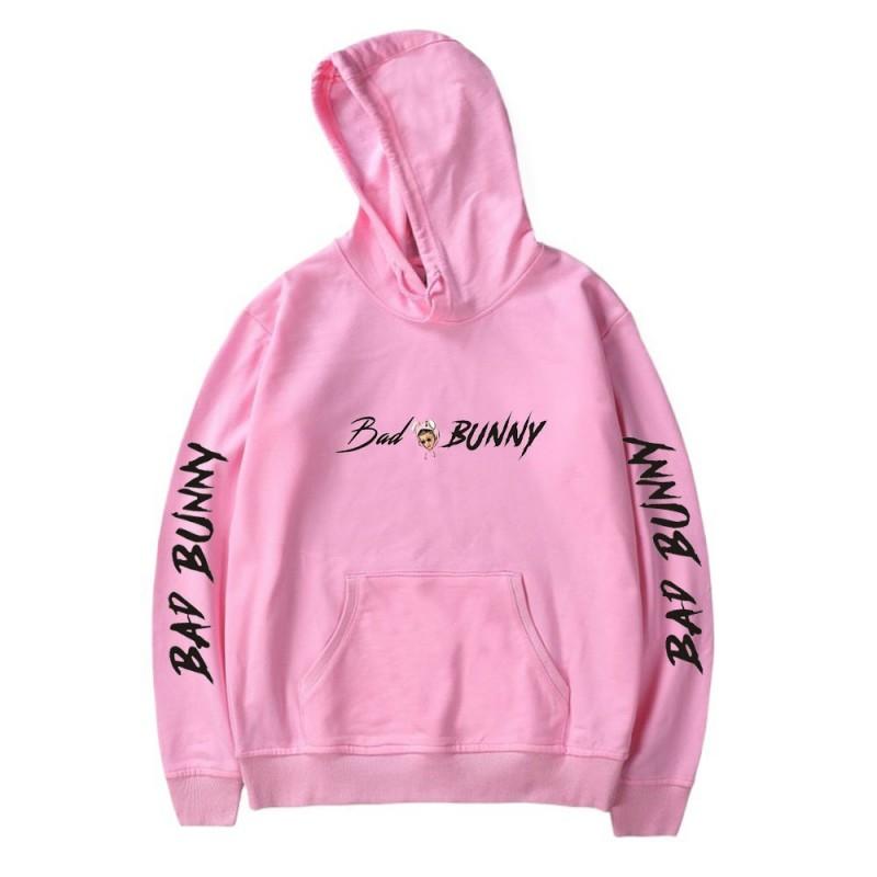 Unisex Hooded Sweatshirt Bad Bunny Inspired Casual Fall Pullover With Letter Print