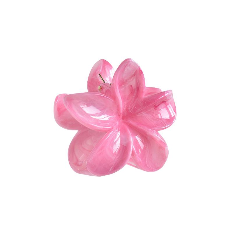 7cm Frangipani Hair Claw Clip - Colorful, Versatile Updo & Ponytail Accessory