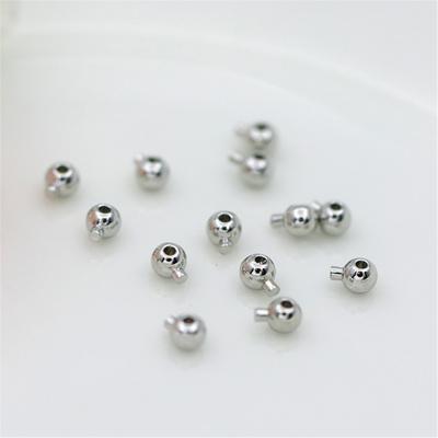 Set of 20 Round Bracelet Connector Clasps Positioning Bead for Necklaces Fashionable Spacer Beads for Jewelry Making