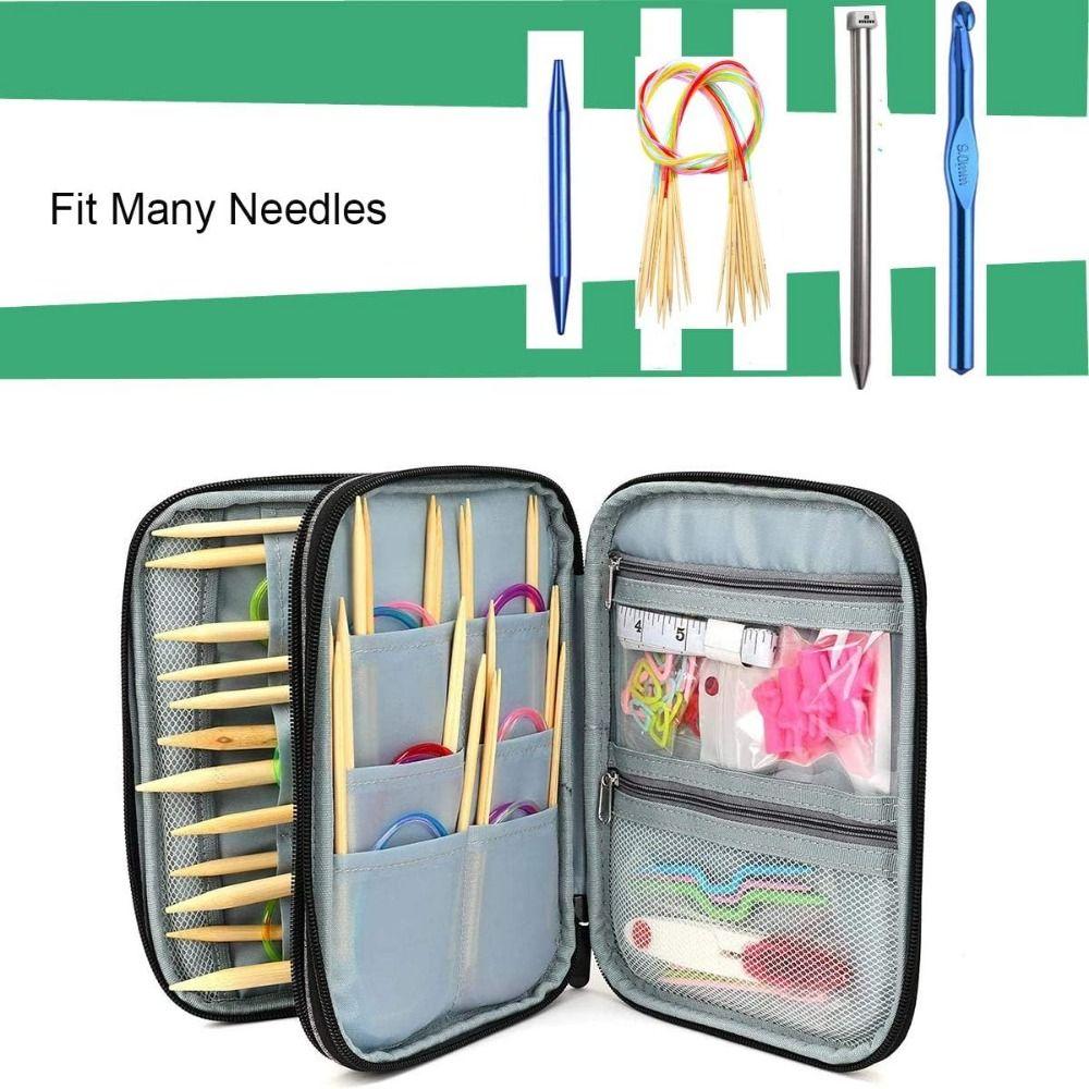 Colorful Crochet Hooks Storage Bag Oxford Fabric Crochet Needle Bag  Knitting Accessories