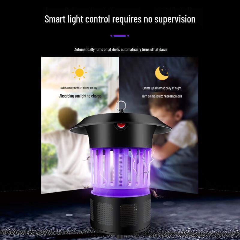 Solar Rechargeable Outdoor Mosquito Killer Lamp