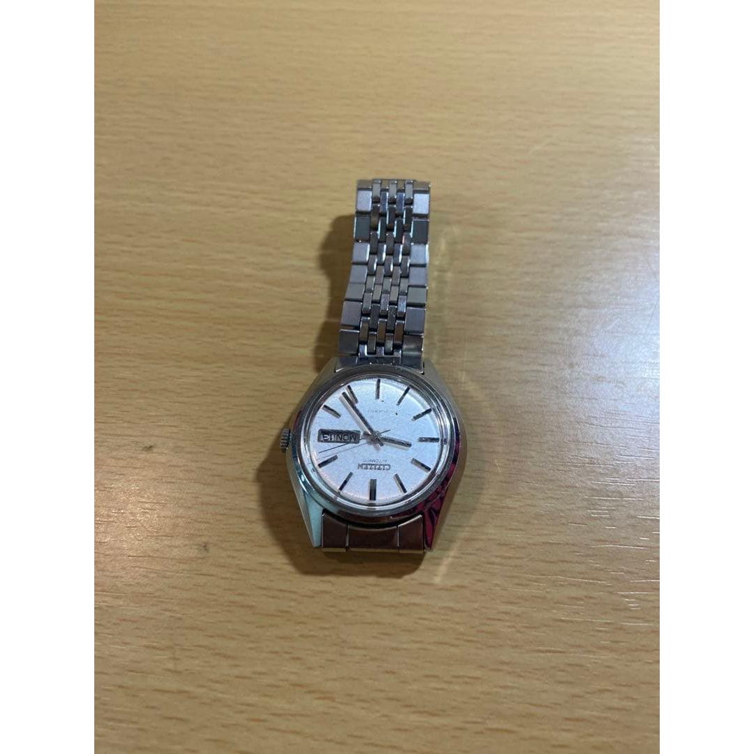Used CITIZEN automatic watch silver dial