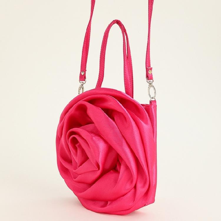Shoulder Bag Clutch Bag 3D Rose Shape Crossbody Bag Handbag Fashion Tote