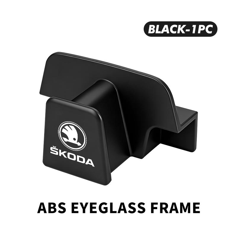 Car Sun Visor Glasses Clip Eyeglasses Storage Holder Car Hook Accessories For Skoda Octavia A5 A7 RS Fabia Superb Rapid Karoq
