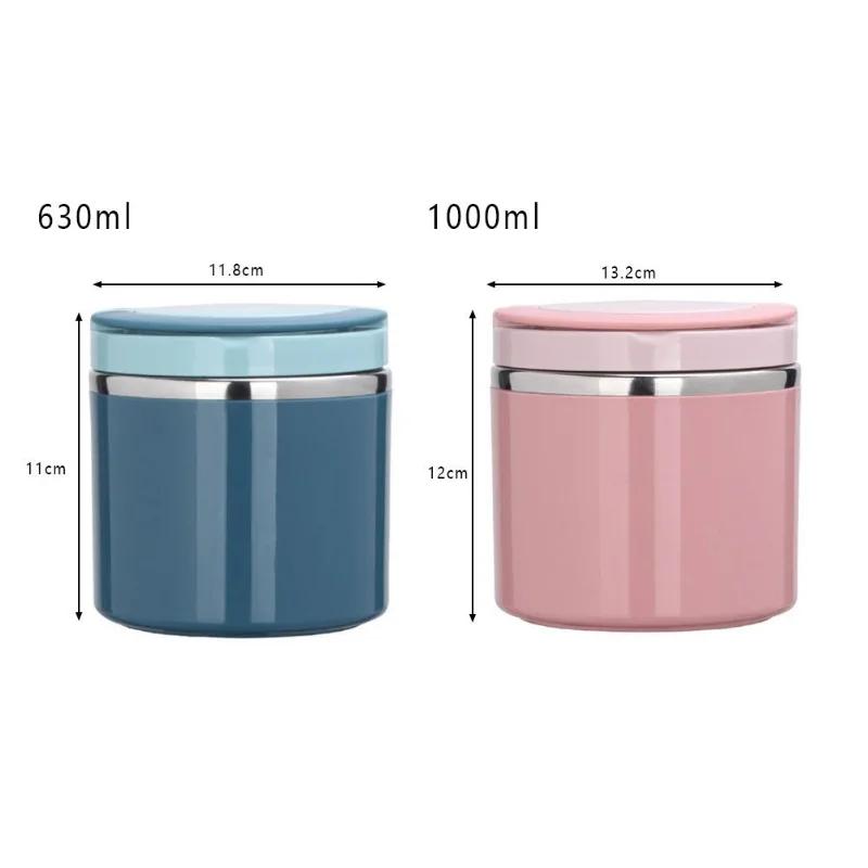 Soup Thermos Food Jar Insulated Lunch Container Bento Box for Cold Hot Food Food Flask Stainless Steel Lunch Box With Handle