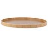 Round Shape Solid Wood Tea Coffee Snack Food Meals Serving Tray Plate Restaurant Trays Wooden