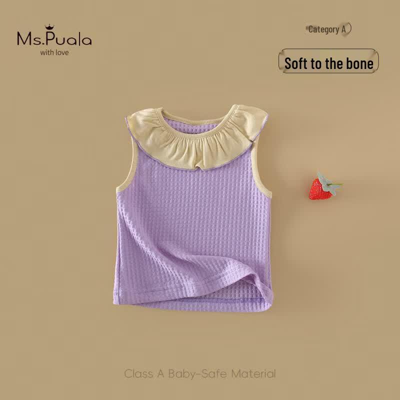 

MS.PUALA Toddler Girl Summer Sleeveless Camisole Vest 100 cm