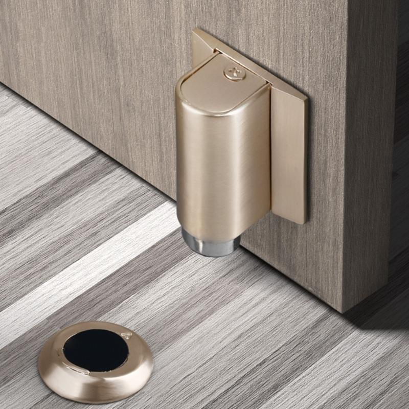Adjustable Magnetic Door Stoppers Heavy Duty Door Holder Self Adhesive Designs for Quiet Operate & Wall Protections