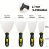 4Pcs Putty Knives Set Metal Scrapers Scrapers for Drywall Putty Decals Wallpaper Baking Patching and Painting