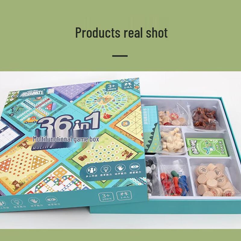 QCF 36-in-1 Kids Educational Board Game Set