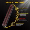 ABLZ-2X Oval 9 Inch LED Stop Turn Tail Brake Lights Truck Trailer Flowing DRL Lamp For Truck Trailer ATV UTV Car Auto 12V 24V