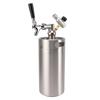 Beer Keg Growler 3.6L Stainless Steel Keg Green 60PSI Gauge Keg Tap Easy Operation Home Dispenser