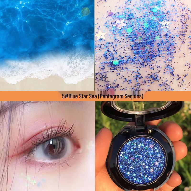 Asha Ruiya Gold Glitter Eyeshadow for Children's Stage Makeup