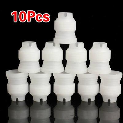New 10pcs Fondant Cake Coupler Icing Piping Pastry Bags Nozzles Sugarcraft Adaptor