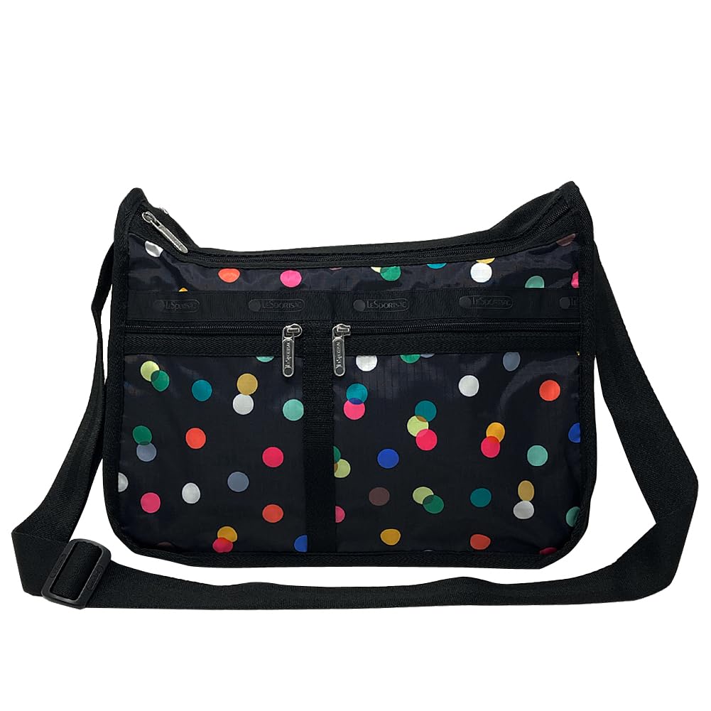 

Сумка через плечо для кроссбоди DELUXE EVERYDAY BAG 7507 DOTS [LeSportsac] женская, (РАЗНОЦВЕТНЫЙ ЧЕРНЫЙ) [Использовал]