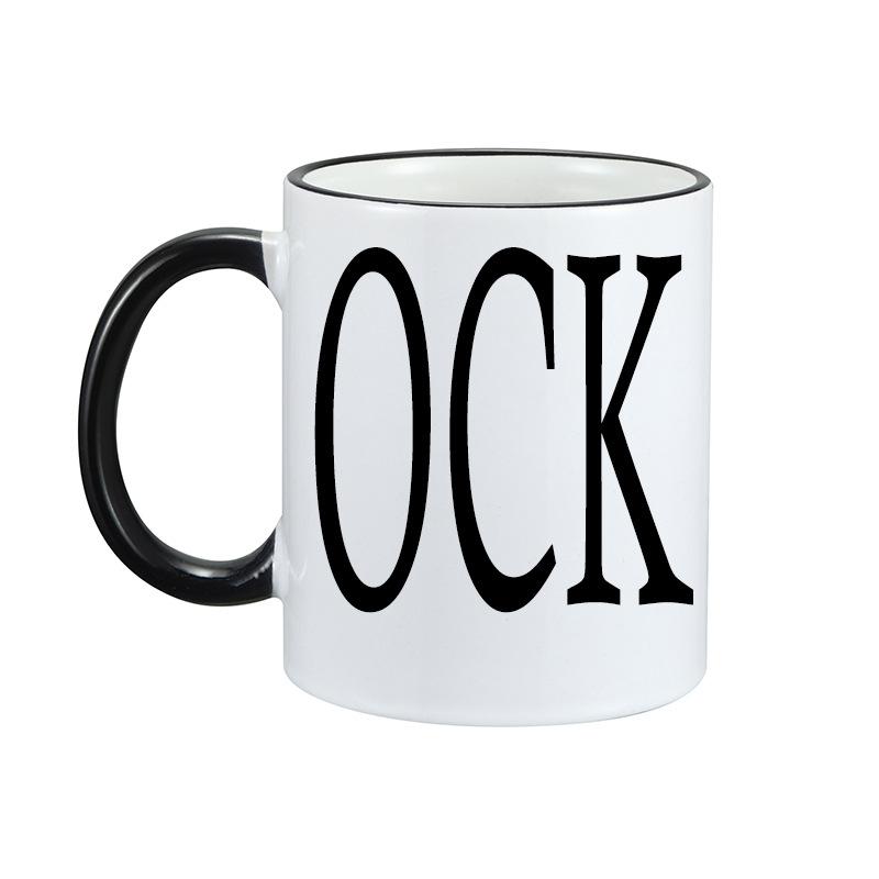 Ceramic Coffee Mug Water Cup Ock Valentine'S Day Gift Unt Letter Coffee Mug
