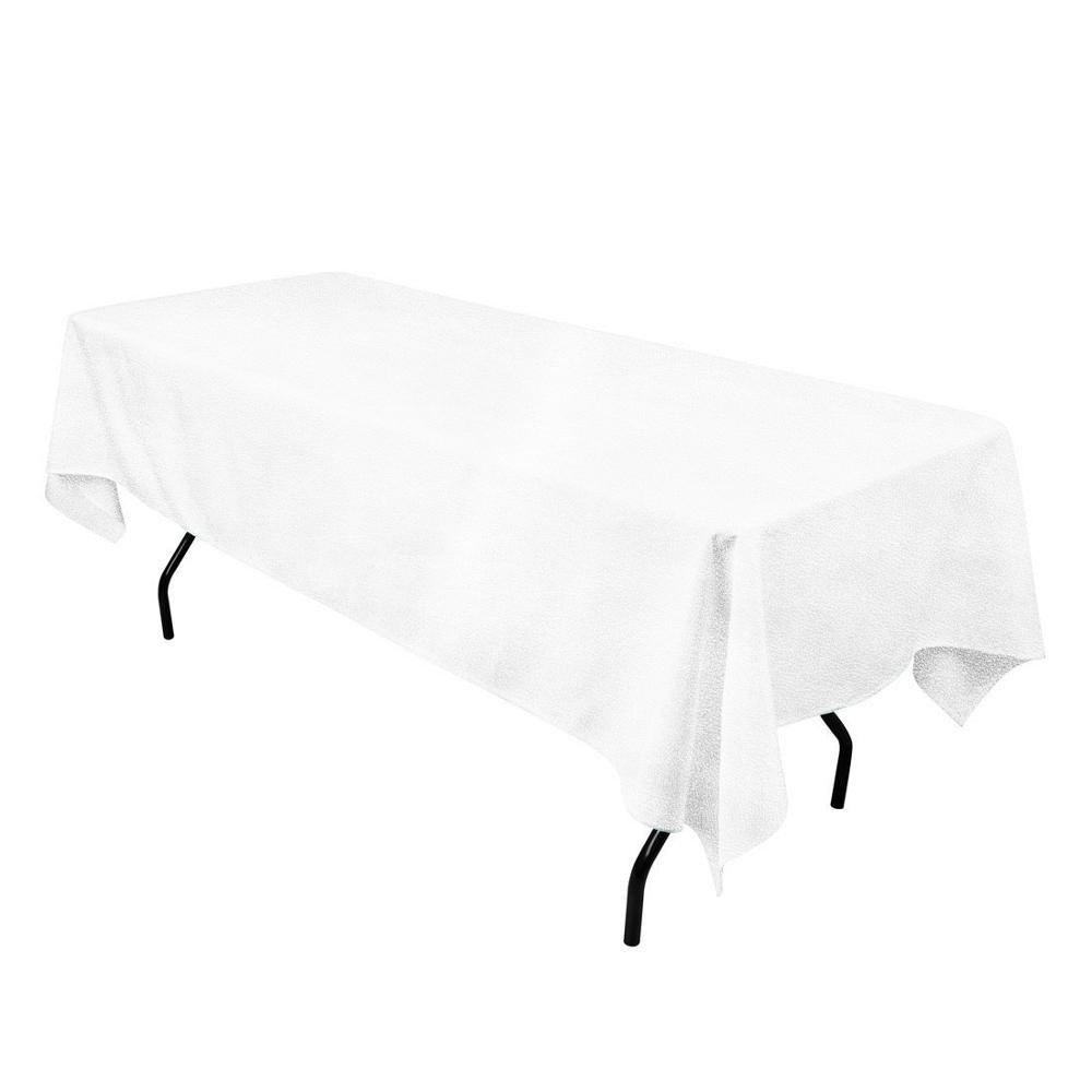Matte Velvet Tablecloth, Milky White, For A Table 140X240Cm