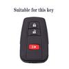 Leather Car Key Case Cover Shell For Toyota Chr Camry Corolla Rav4 Highlander C-Hr Prius Land Cruiser Prado Keychain Accessories