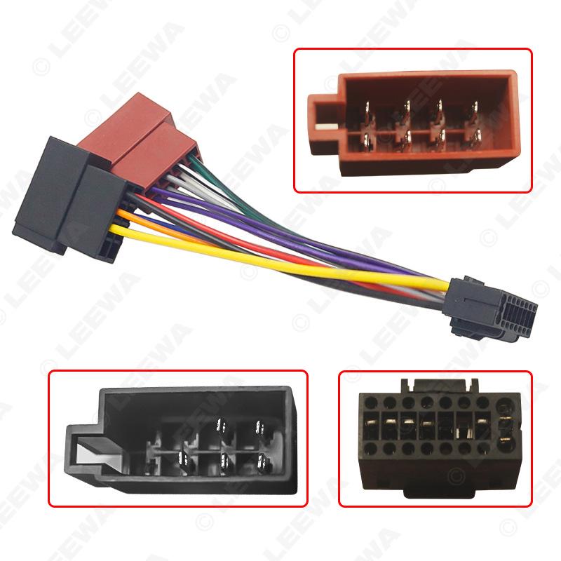 Kenwood PI100 ISO CD Player 16-Pin Car Audio Power and Speaker Wire Harness