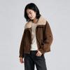 Women's Retro Faux Suede Biker Jacket