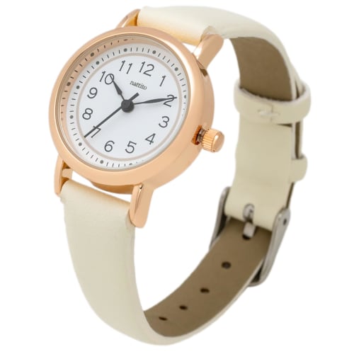 

Fieldwork Women s Analog Watch with Leather Strap, White, YM109-1
