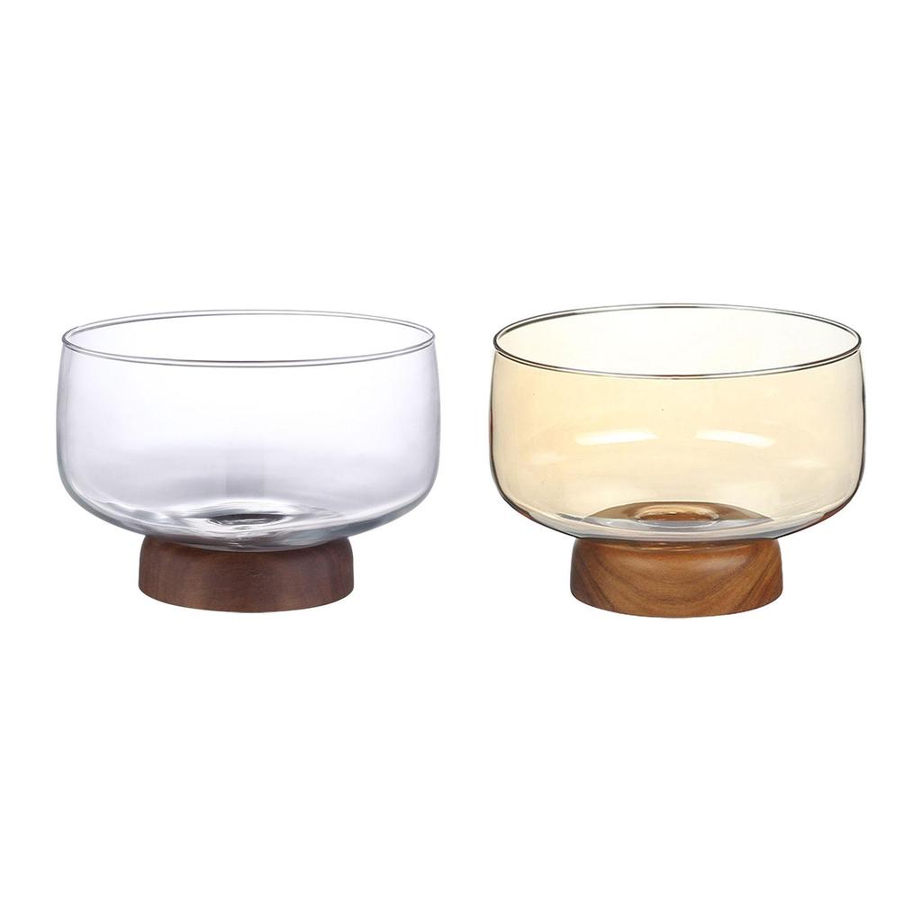 Glass Salad Bowl Multifunction Candy Snack Tray Fruit Basket Serving Bowl for Veggies Home Table Centerpiece Party Decoration