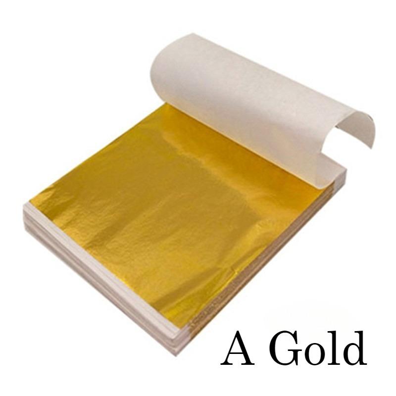 High Quality Gold/silver Foil Paper 9 * 9CM, Color, Buddha Statue Hotel Decoration Supplies, Furniture DIY Crafts Gold Foil Paper, Nail Art Supplies