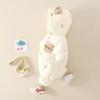 2025 Fleece-lined Hooded Infant Romper - Warm Cotton Jumpsuit for Boys and Girls