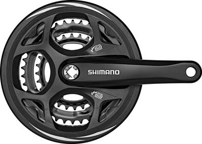 SHIMANO Front Chainwheel Black 170mm with BB Square Shaft EFCM311C888CL ALTUS (MTB) FC-M311 48-38-28T Guard/Compatible 122.5mm (LL123)