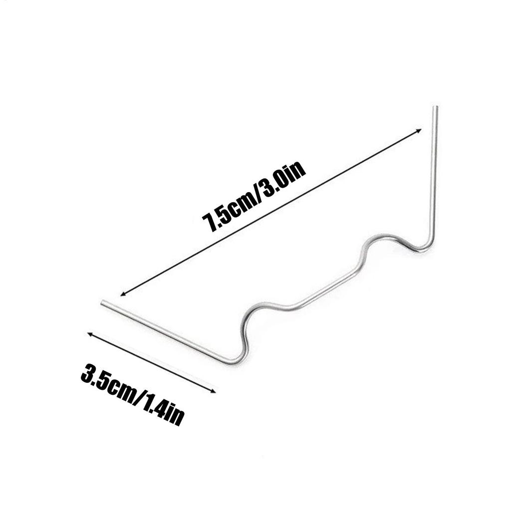 Gewächshausverglasungsklammer Gewächshausplatten-Verglasungsklammern Befestigungsteile Rostfreie Klemmen W-Form Befestigungsdraht Für Schulprogramme
